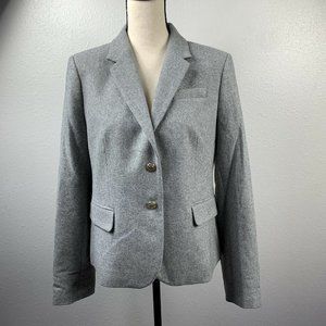 J Crew Mercantile Schoolboy Blazer Gray Flannel 14